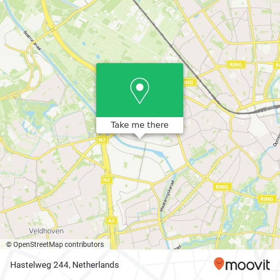Hastelweg 244, Hastelweg 244, 5652 CM Eindhoven, Nederland Karte