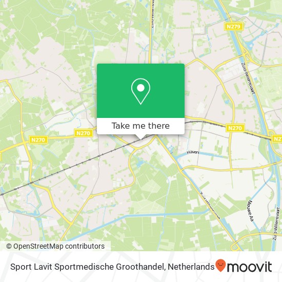 Sport Lavit Sportmedische Groothandel, Houtse Parallelweg 41 map