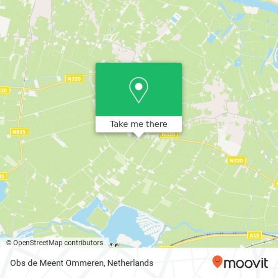 Obs de Meent Ommeren, Ommerenveldseweg 17 map