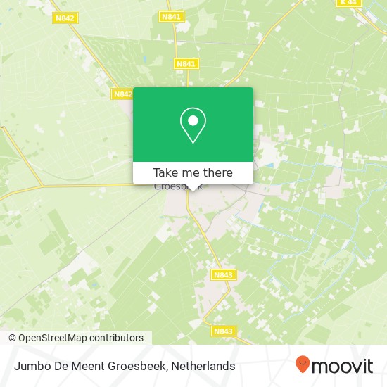 Jumbo De Meent Groesbeek, De Meent 1 map