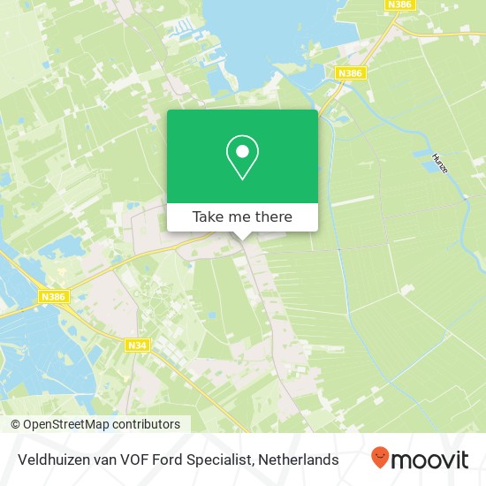 Veldhuizen van VOF Ford Specialist, Annerweg 2 Karte