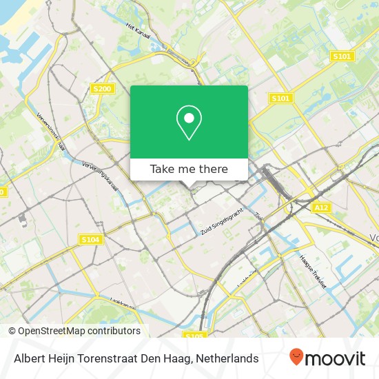 Albert Heijn Torenstraat Den Haag, Torenstraat 27 Karte