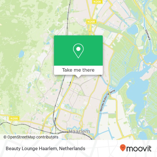 Beauty Lounge Haarlem, Anthony Fokkerlaan 30 map