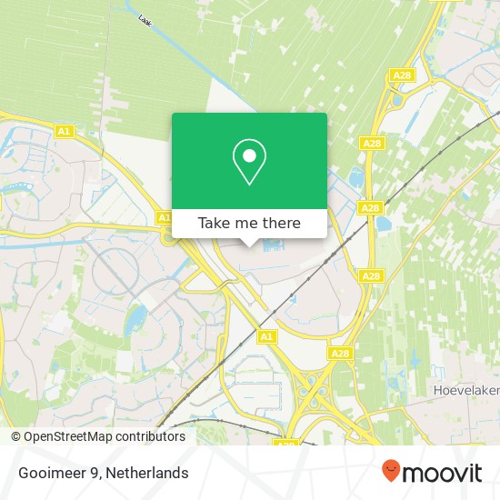 Gooimeer 9, 3825 Amersfoort map