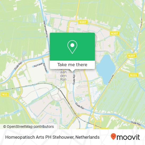 Homeopatisch Arts PH Stehouwer, Wilhelminalaan 66 map