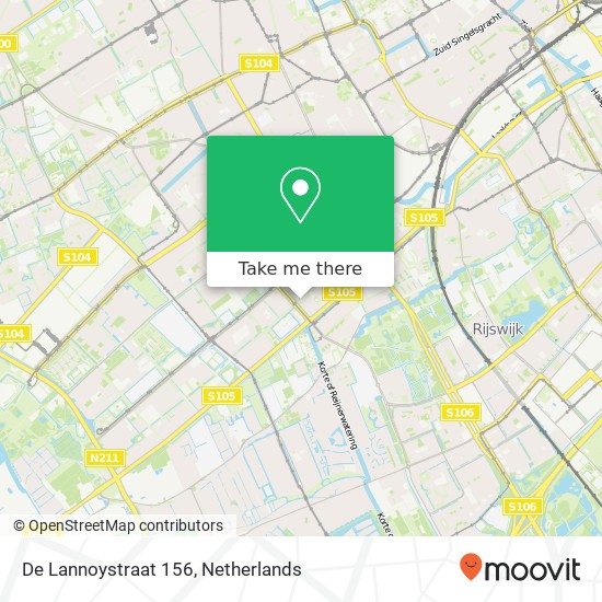 De Lannoystraat 156, 2533 XX Den Haag map