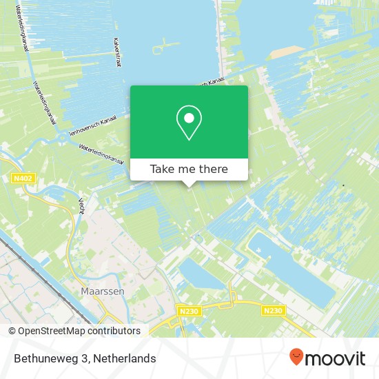 Bethuneweg 3, Bethuneweg 3, 3612 AX Tienhoven, Nederland map