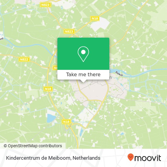 Kindercentrum de Meiboom, Meidoornplein 3 map