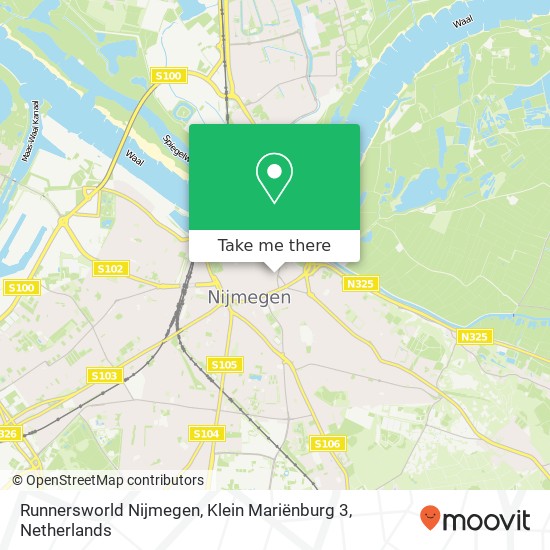 Runnersworld Nijmegen, Klein Mariënburg 3 map