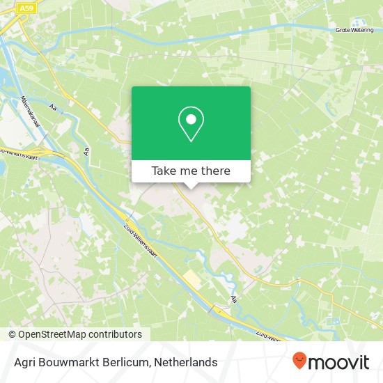 Agri Bouwmarkt Berlicum, Kerkwijk map