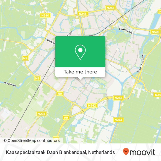 Kaasspeciaalzaak Daan Blankendaal, N.G. Piersonstraat 45 map