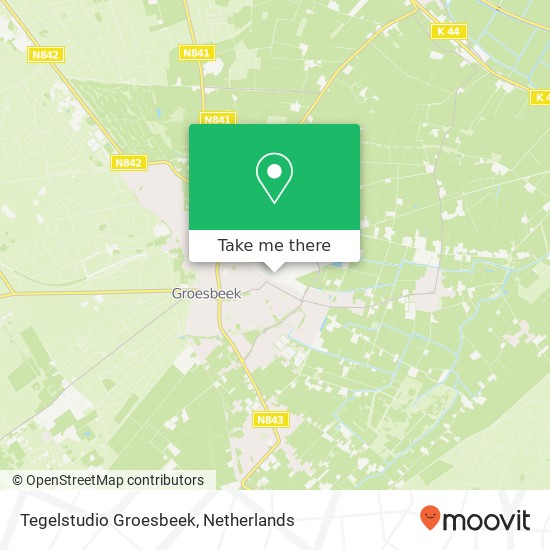 Tegelstudio Groesbeek, Atelierweg 10 map