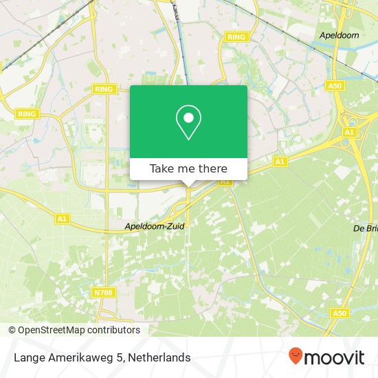 Lange Amerikaweg 5, Lange Amerikaweg 5, 7332 BP Apeldoorn, Nederland Karte