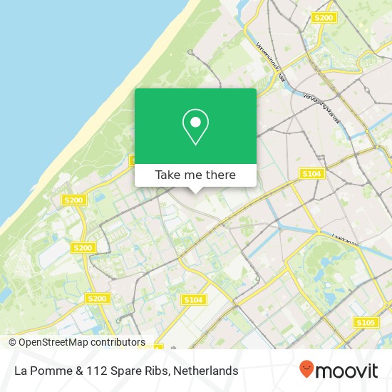 La Pomme & 112 Spare Ribs, Appelstraat 112 map