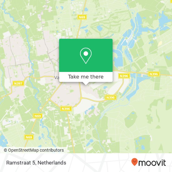 Ramstraat 5, 5555 KX Valkenswaard map