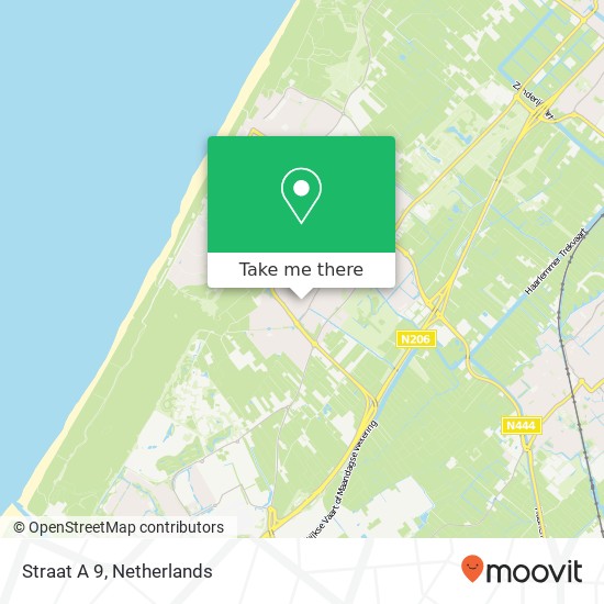 Straat A 9, 2201 Noordwijk-Binnen map