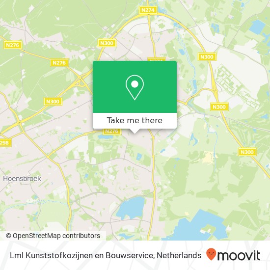 Lml Kunststofkozijnen en Bouwservice, Jacob Catsstraat 6 map