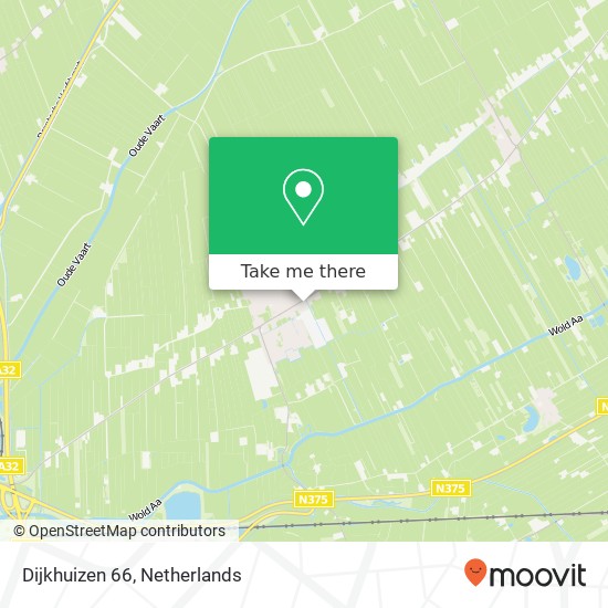 Dijkhuizen 66, Dijkhuizen 66, 7961 AM Ruinerwold, Nederland map