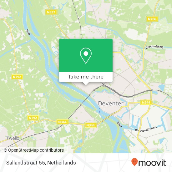 Sallandstraat 55, 7412 WC Deventer map