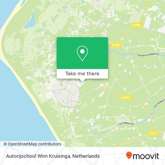 Autorijschool Wim Kruisinga, Kerkweg 12M map