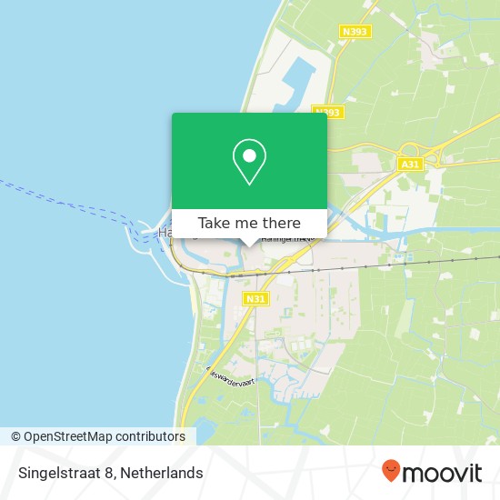 Singelstraat 8, 8861 HD Harlingen map