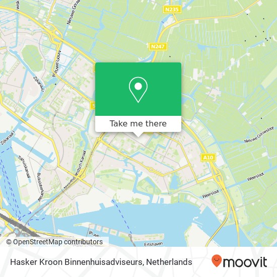 Hasker Kroon Binnenhuisadviseurs, Buikslotermeerplein 306 map