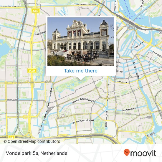 Vondelpark 5a, Vondelpark 5a, 1071 AA Amsterdam, Nederland map