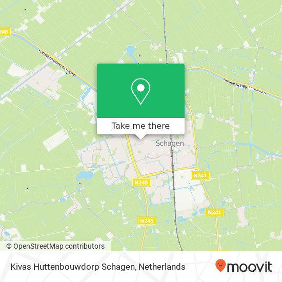 Kivas Huttenbouwdorp Schagen, Noord Karte