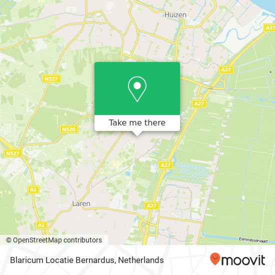 Blaricum Locatie Bernardus, Eemnesserweg 18 map