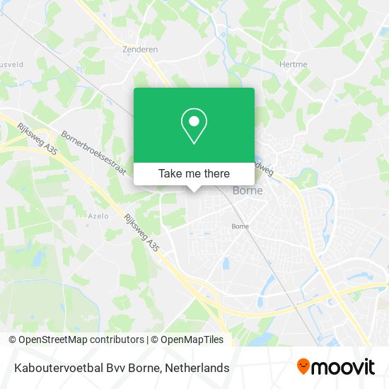 Kaboutervoetbal Bvv Borne map