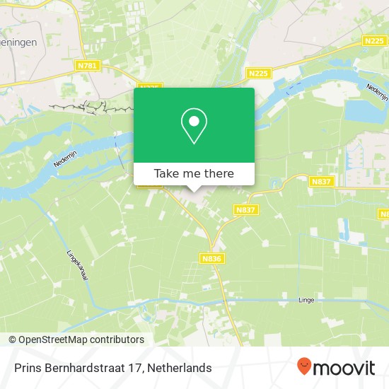 Prins Bernhardstraat 17, 6668 AH Randwijk map