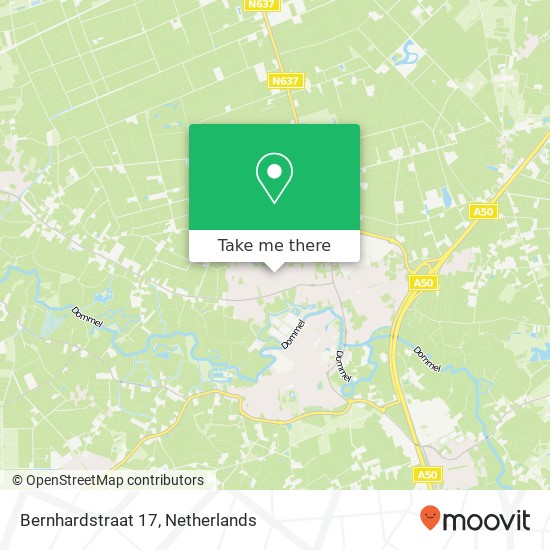 Bernhardstraat 17, 5491 HS Sint-Oedenrode map