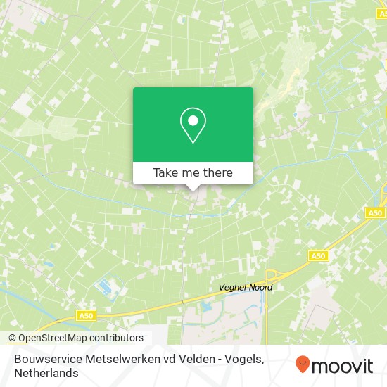 Bouwservice Metselwerken vd Velden - Vogels Karte