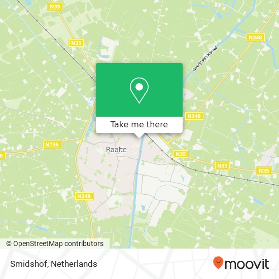 Smidshof, Smidshof, 8102 Raalte, Nederland map