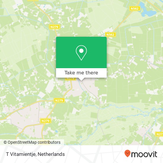 T Vitamientje, Dorpstraat map