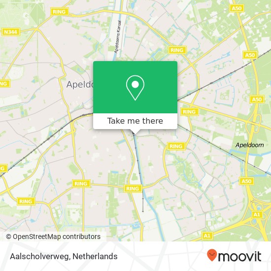 Aalscholverweg, Aalscholverweg, Apeldoorn, Nederland map