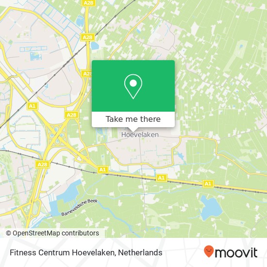 Fitness Centrum Hoevelaken, De Brink 10B Karte