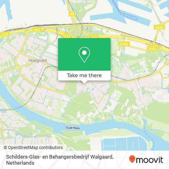 Schilders-Glas- en Behangersbedrijf Walgaard, Dorpsstraat 4 map