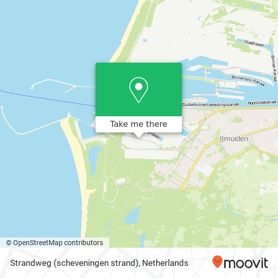 Strandweg (scheveningen strand), 1976 IJmuiden map