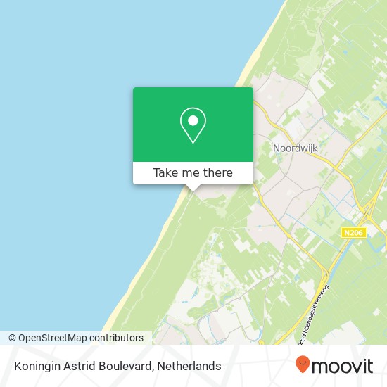 Koningin Astrid Boulevard, 2202 AA Noordwijk aan Zee Karte