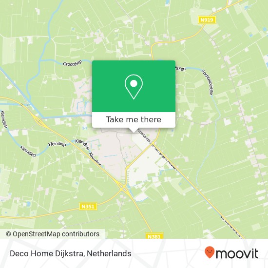 Deco Home Dijkstra, Dertien Aprilstraat 42 map