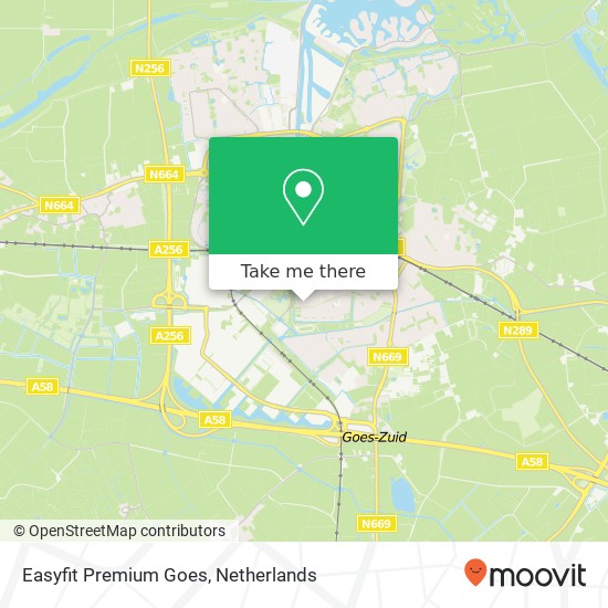 Easyfit Premium Goes, Beukenstraat 4 map