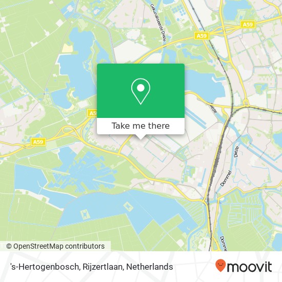 's-Hertogenbosch, Rijzertlaan Karte