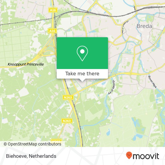 Biehoeve, 4813 Breda map