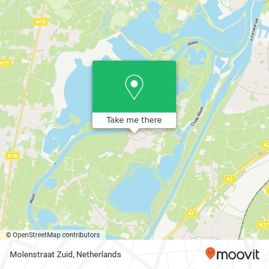 Molenstraat Zuid, Molenstraat Zuid, 6107 Stevensweert, Nederland map