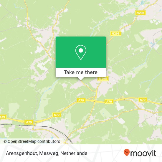 Arensgenhout, Mesweg map