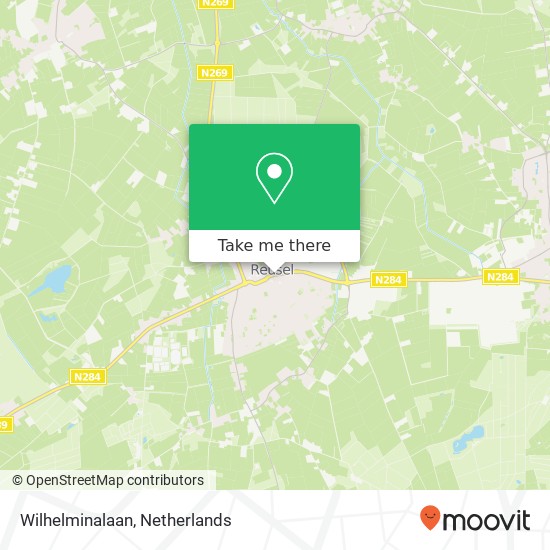 Wilhelminalaan, Wilhelminalaan, 5541 Reusel, Nederland map