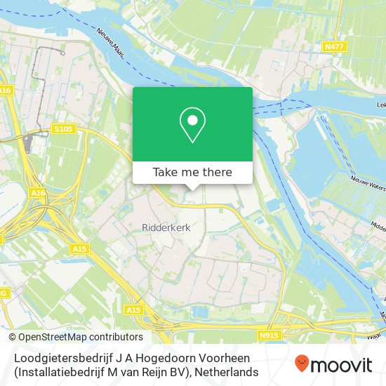 Loodgietersbedrijf J A Hogedoorn Voorheen (Installatiebedrijf M van Reijn BV) map