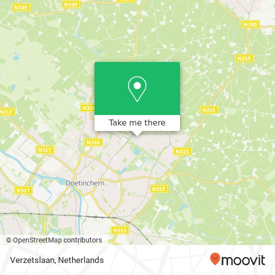 Verzetslaan, 7002 Doetinchem map