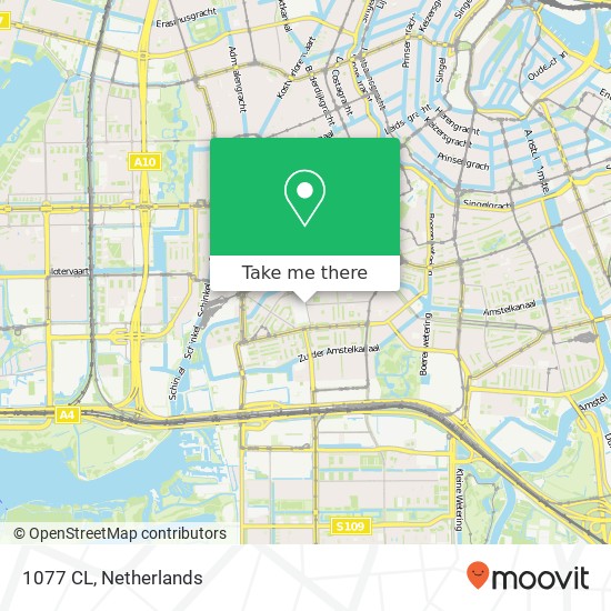 1077 CL, 1077 CL Amsterdam, Nederland map